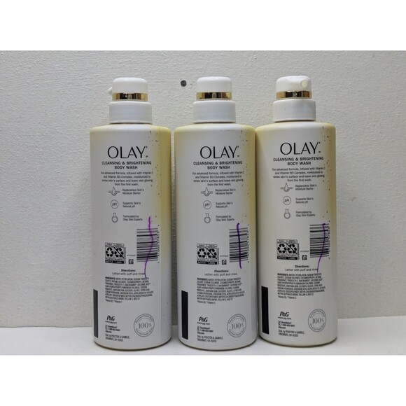 Olay Body Wash Vitamin C Vitamin B3 Cleansing & Brightening 17.9oz New x3 Lot - Picture 2 of 2
